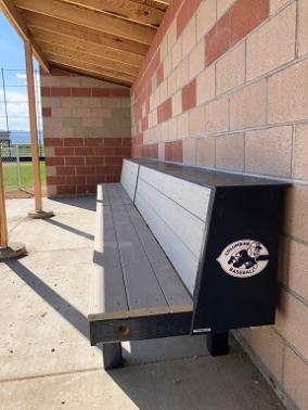 MLB Style Bench, dugout seating
